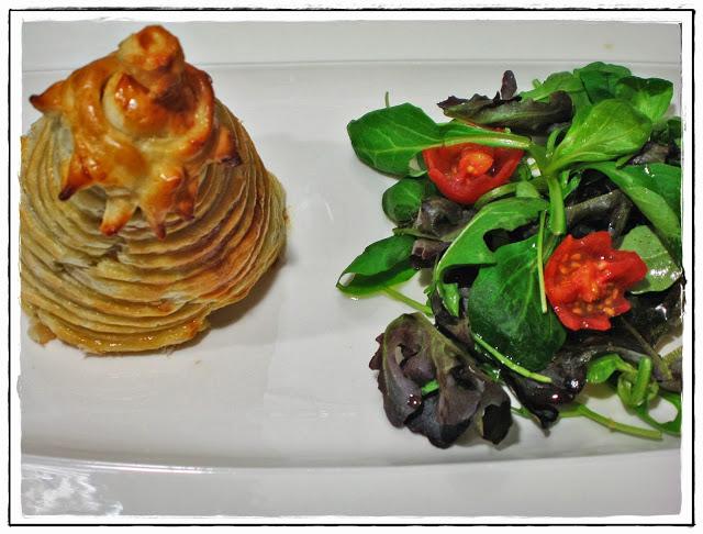 Berenjenas en Hojaldre Rellenas de Carne Picada y Setas