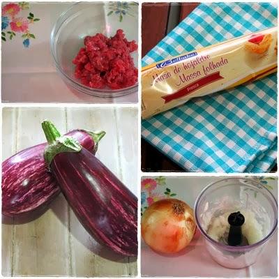 Berenjenas en Hojaldre Rellenas de Carne Picada y Setas