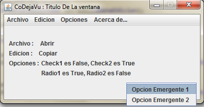 Menús Con Java Swing