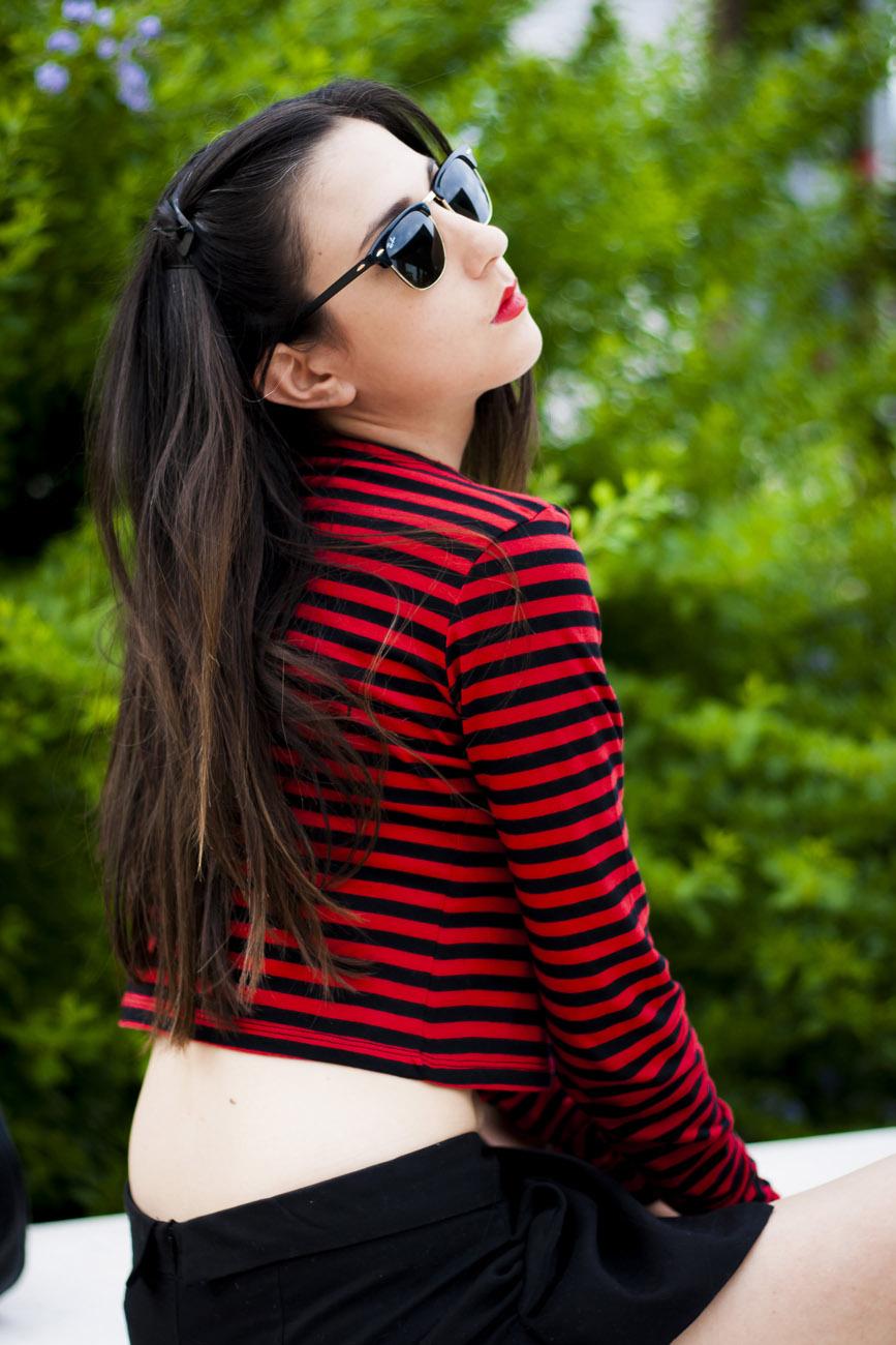 Stripes On My Crop Top