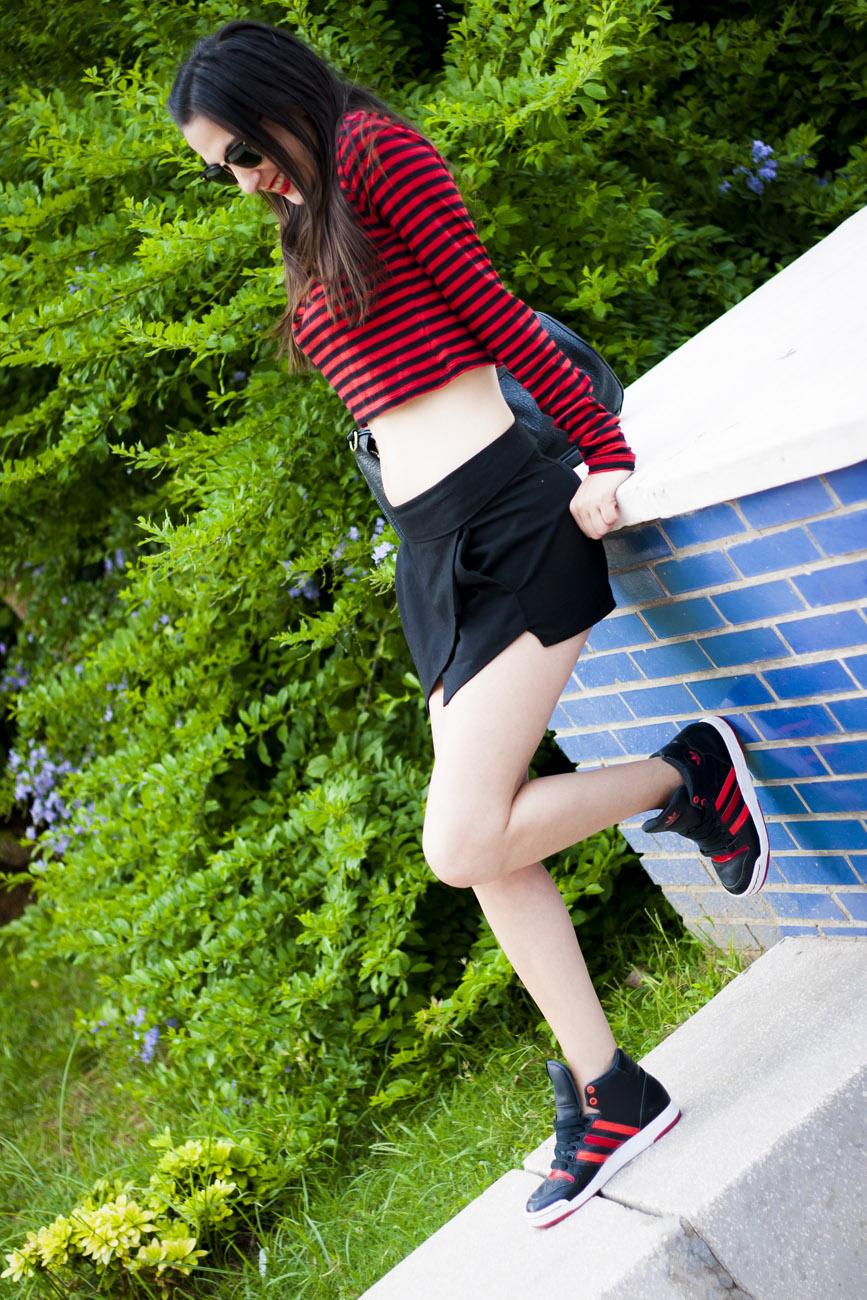 Stripes On My Crop Top