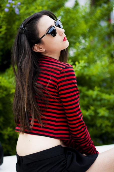 Stripes On My Crop Top