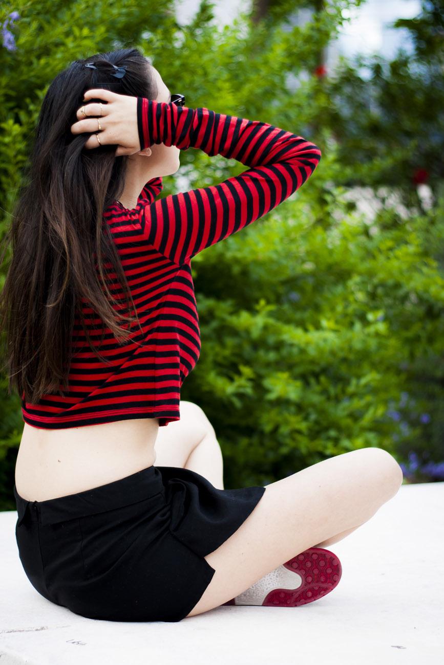 Stripes On My Crop Top