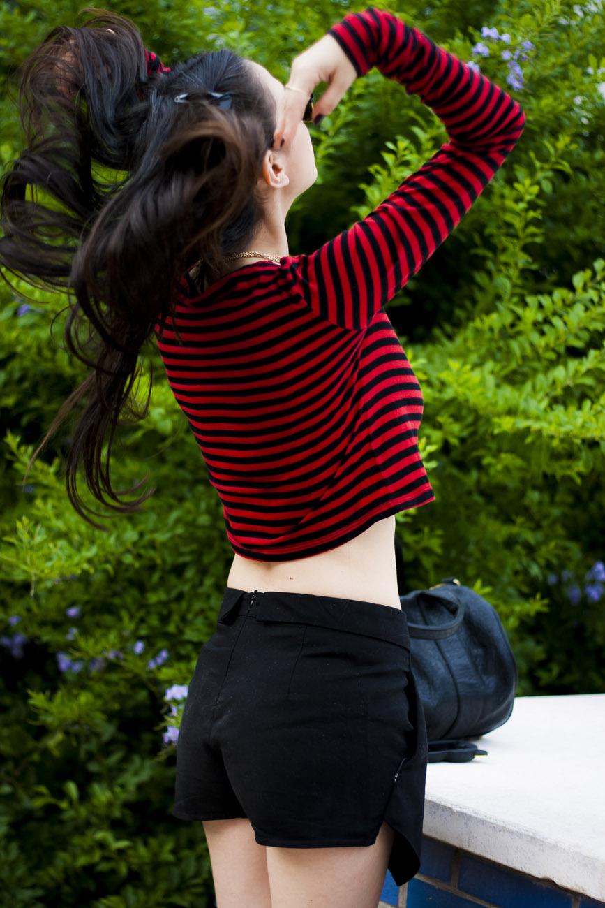 Stripes On My Crop Top