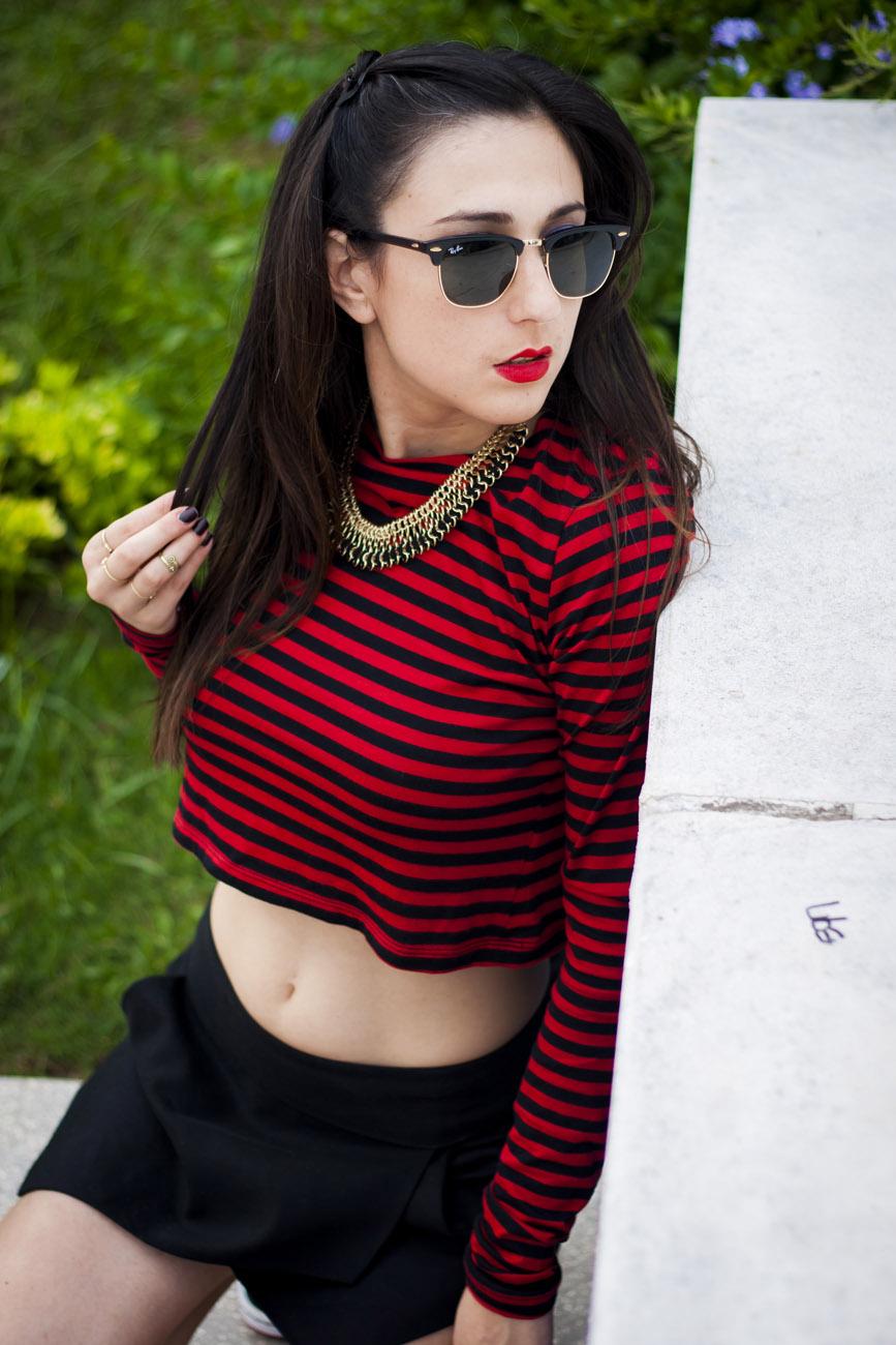 Stripes On My Crop Top