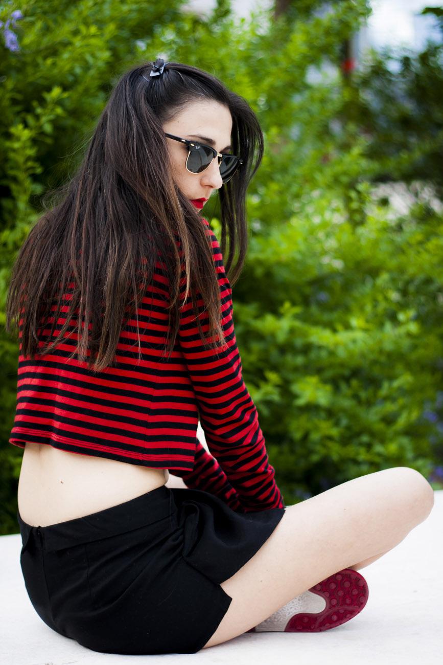 Stripes On My Crop Top