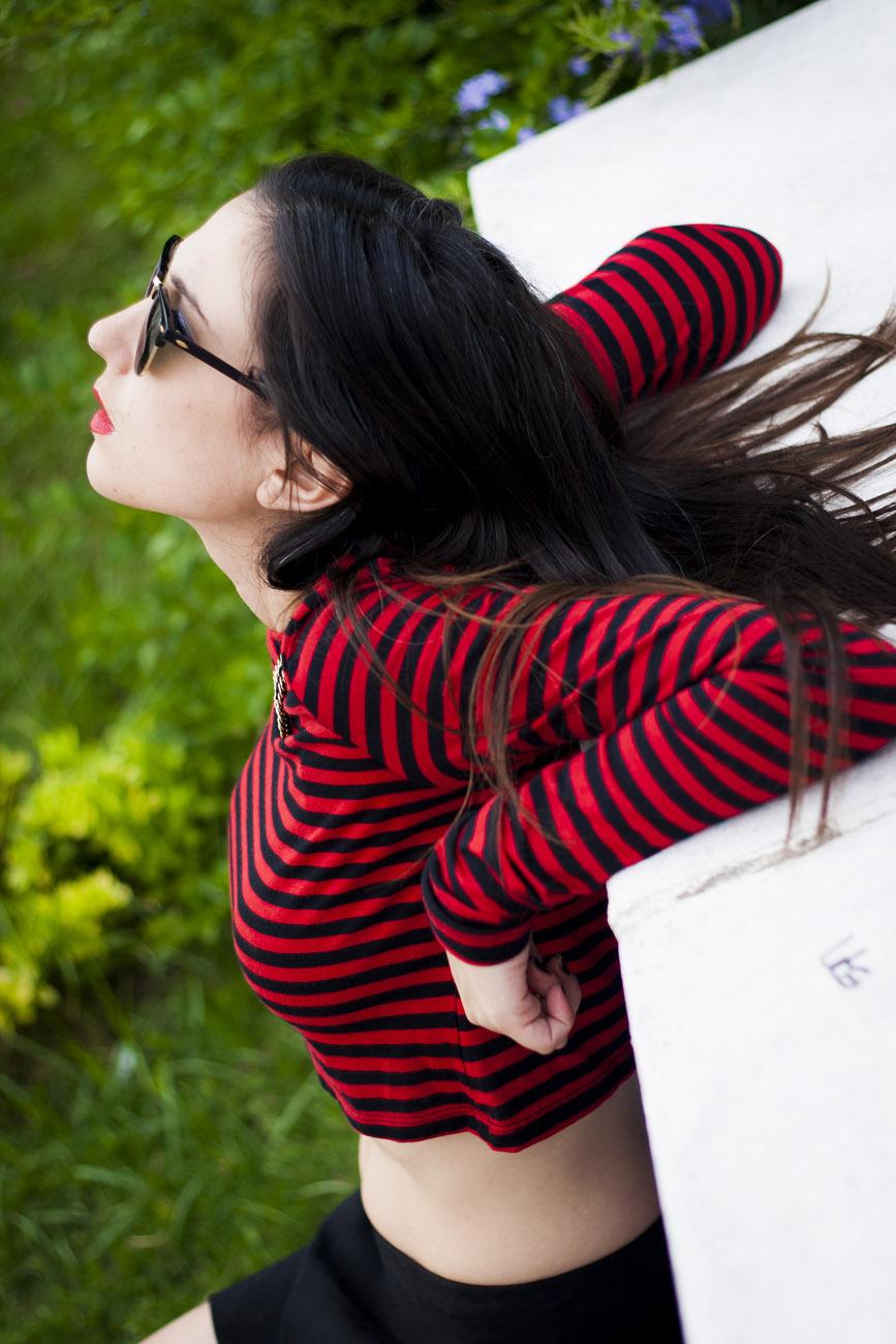 Stripes On My Crop Top