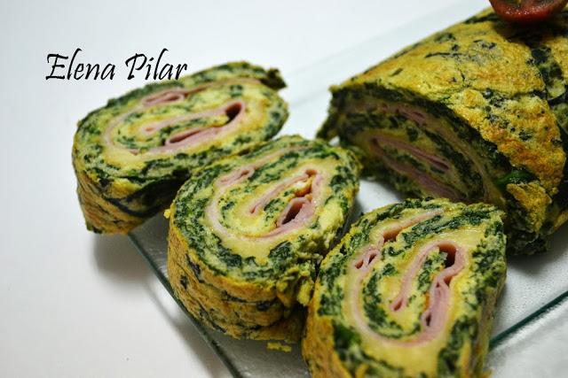 Rollo de Espinacas y Queso Emmental (Thermomix)