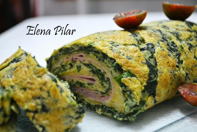 Rollo de Espinacas y Queso Emmental (Thermomix)