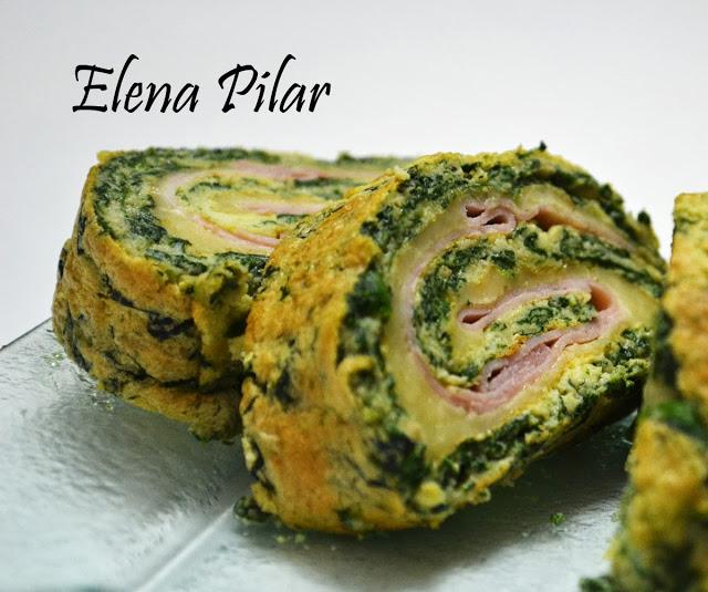 Rollo de Espinacas y Queso Emmental (Thermomix)