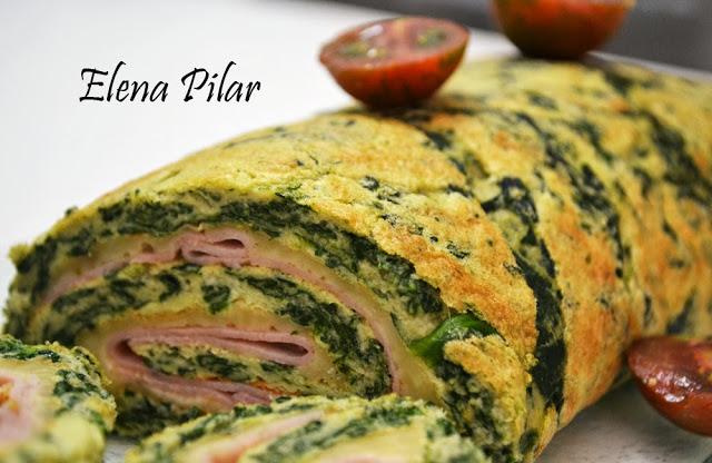 Rollo de Espinacas y Queso Emmental (Thermomix)