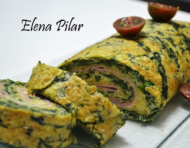 Rollo de Espinacas y Queso Emmental (Thermomix)