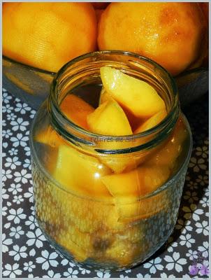 MELOCOTÓN EN ALMÍBAR CASERO, BUENÍSIMO