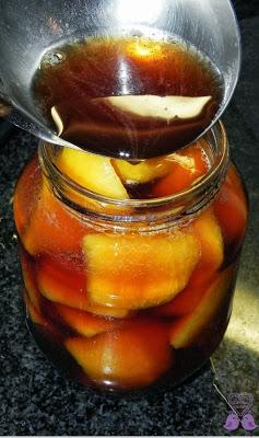 MELOCOTÓN EN ALMÍBAR CASERO, BUENÍSIMO