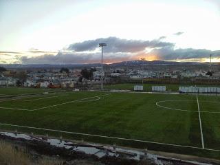 ASÍ SE VE UNA PARTE DEL NUEVO COMPLEJO DE LA ASOCIACIÓN DE FÚTBOL 18 DE SEPTIEMBRE