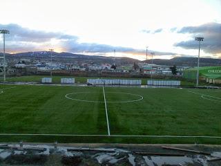 ASÍ SE VE UNA PARTE DEL NUEVO COMPLEJO DE LA ASOCIACIÓN DE FÚTBOL 18 DE SEPTIEMBRE