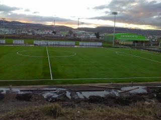 ASÍ SE VE UNA PARTE DEL NUEVO COMPLEJO DE LA ASOCIACIÓN DE FÚTBOL 18 DE SEPTIEMBRE