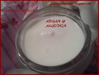 Crema Anti-Age con aceite de Argan y Algodon