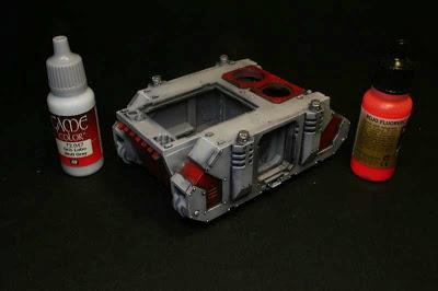 Pintado de las aristas traseras del Razorback