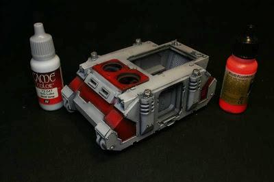 Pintado de las aristas izquierdas del Razorback