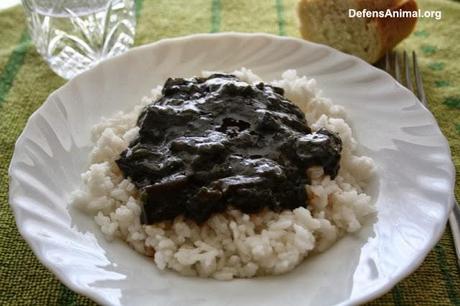 Arroz negro vegano