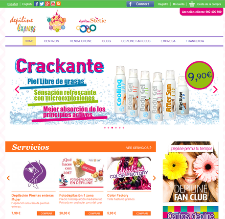 Depiline estrena web, incluyendo tienda online de cosméticos y servicios de estética