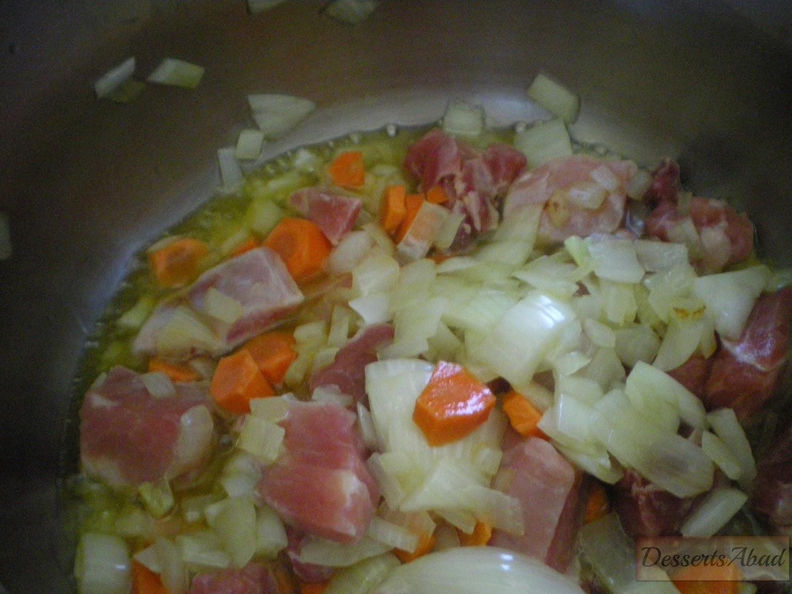 Patatas guisadas con carne