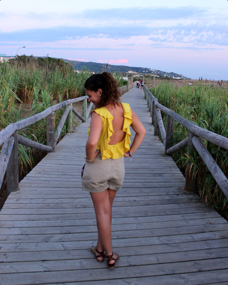 W.I.W: yellow backless