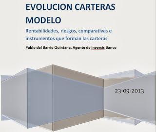 Evolución Carteras Modelo hasta el 23 de Septiembre de 2013