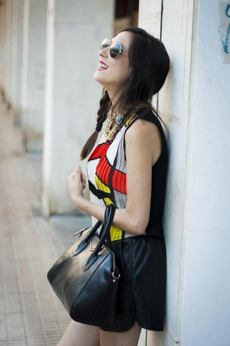 Leather Shorts In Summer