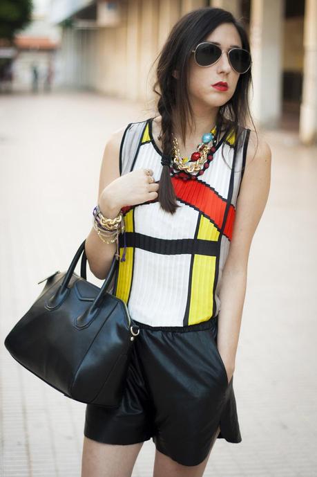 Leather Shorts In Summer