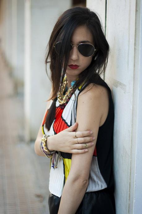 Leather Shorts In Summer