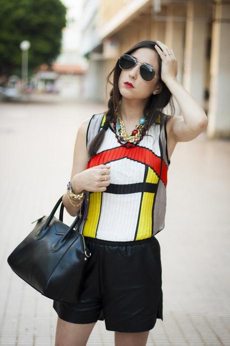 Leather Shorts In Summer