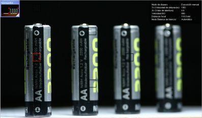 prueba de enfoque con unas pilas