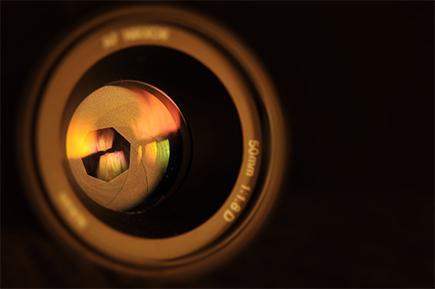obturador de objetivo de una camara reflex