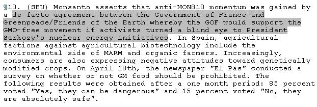 El Cambalache ecologista Francés: Nucleares por transgénicos.