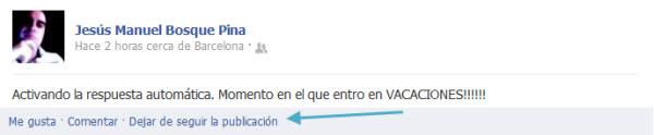 Como dejar de recibir notificaciones de publicaciones ajenas en Facebook