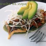Receta: Huarache de nopal