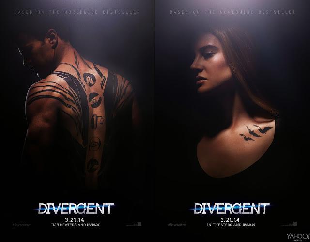 Primeros 2 pósters oficiales de Divergente con Tris Prior y Tobias Eaton