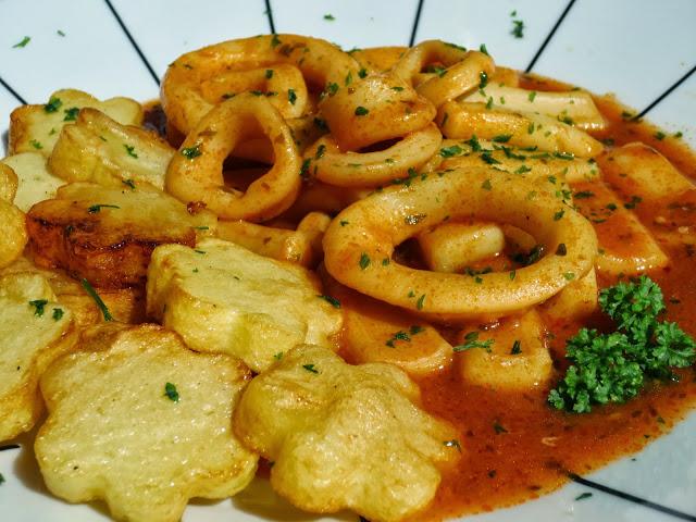 Calamares en salsa americana