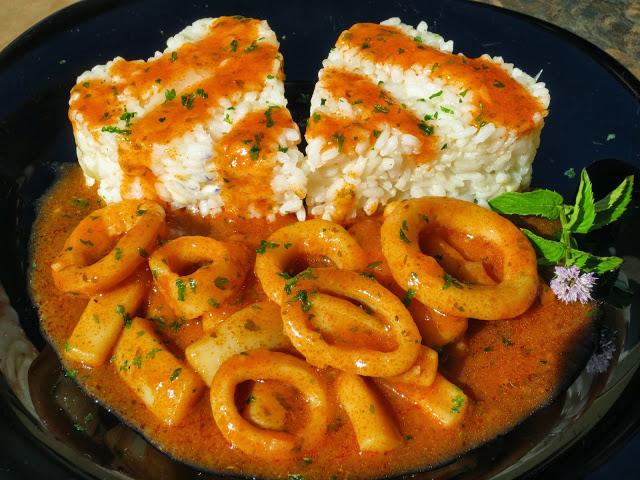 Calamares en salsa americana