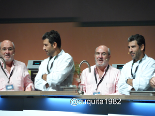 Jose Carlos García, Diego del Río, Paco Roncero, Celia Jiménez y Dani García en la Feria Andalucía Sabor 2013