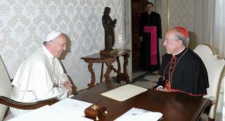 EL PAPA FRANCISCO CON EL CARDENAL JUAN LUIS CIPRIANI