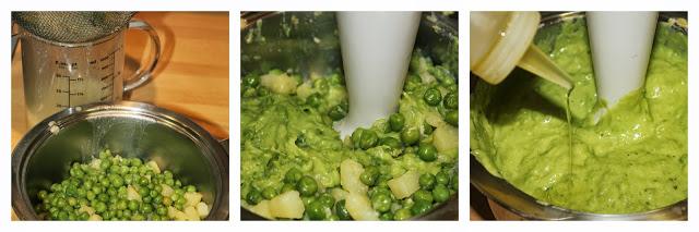 Crema de guisantes a la hierbabuena