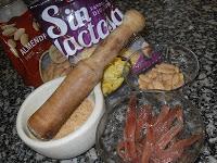 Arroz de anchoas con almendras y queso sin lactosa