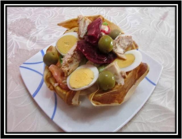 ENSALADA  EN  CESTOS