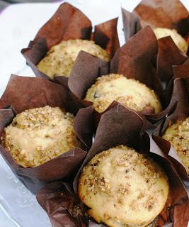 Muffins de chocolate blanco