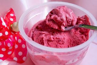 Al rico helado de Frambuesa!!
