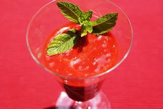 Gazpacho de fresas