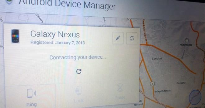Android Device Manager permite bloquear equipos de forma remota